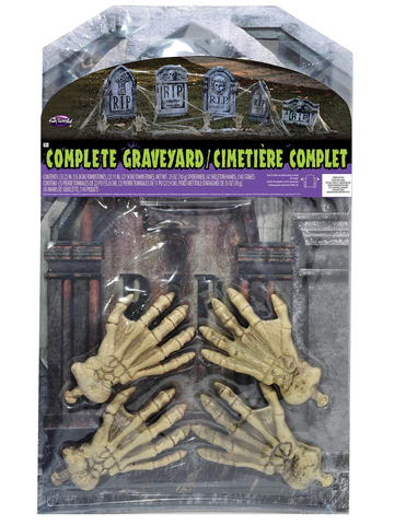 Complete Skeleton Tombstone Decoration Set