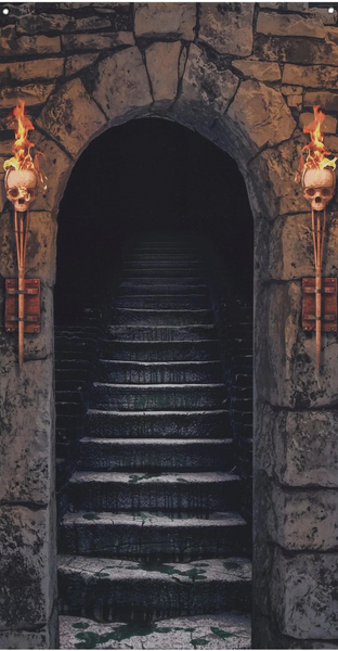 Creepy staircase Halloween decoration