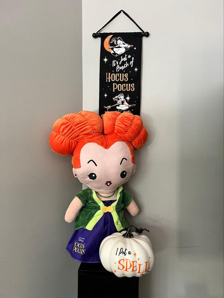 Hocus Pocus Winifred Sanderson Plush Front Door Greeter Halloween Decoration