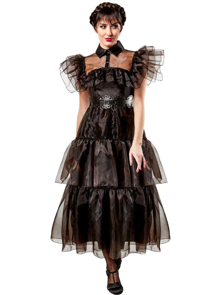 Wednesday Addams Rave'n Dance Dress Halloween Costume