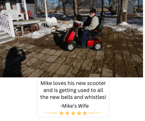 Mike Loves His Afikim C4 Scooter