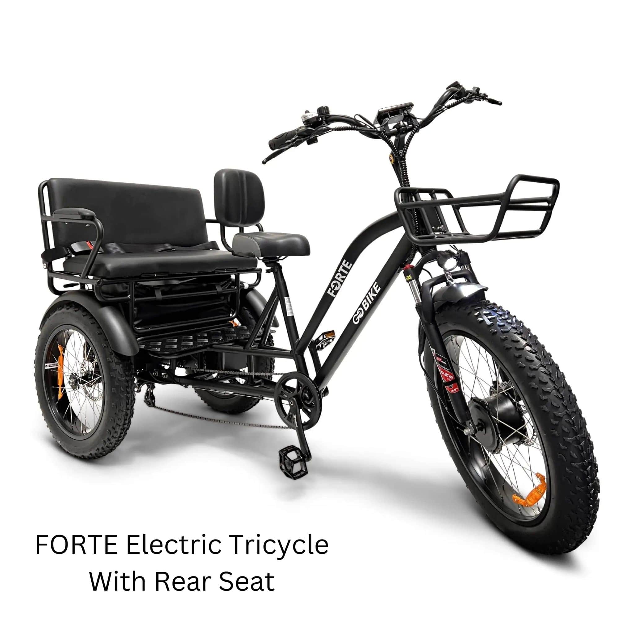 FORTE Electric Tricycle With Rear Seat