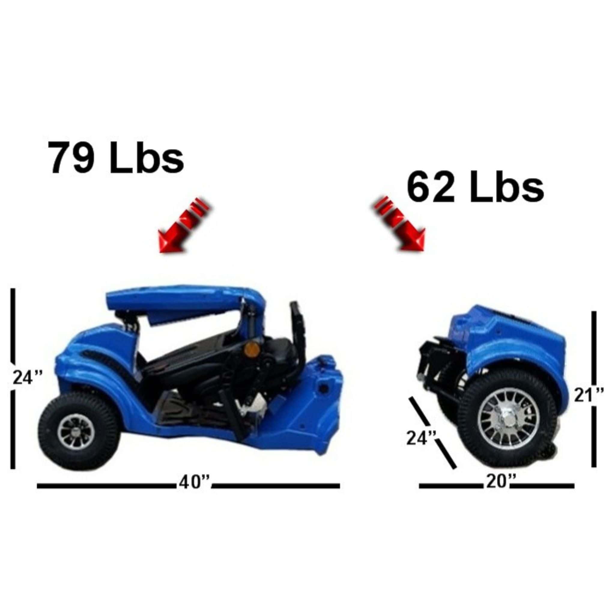 Gladiator 4 Wheel Portable Mobility Scooter