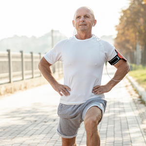 Old Man Exercising