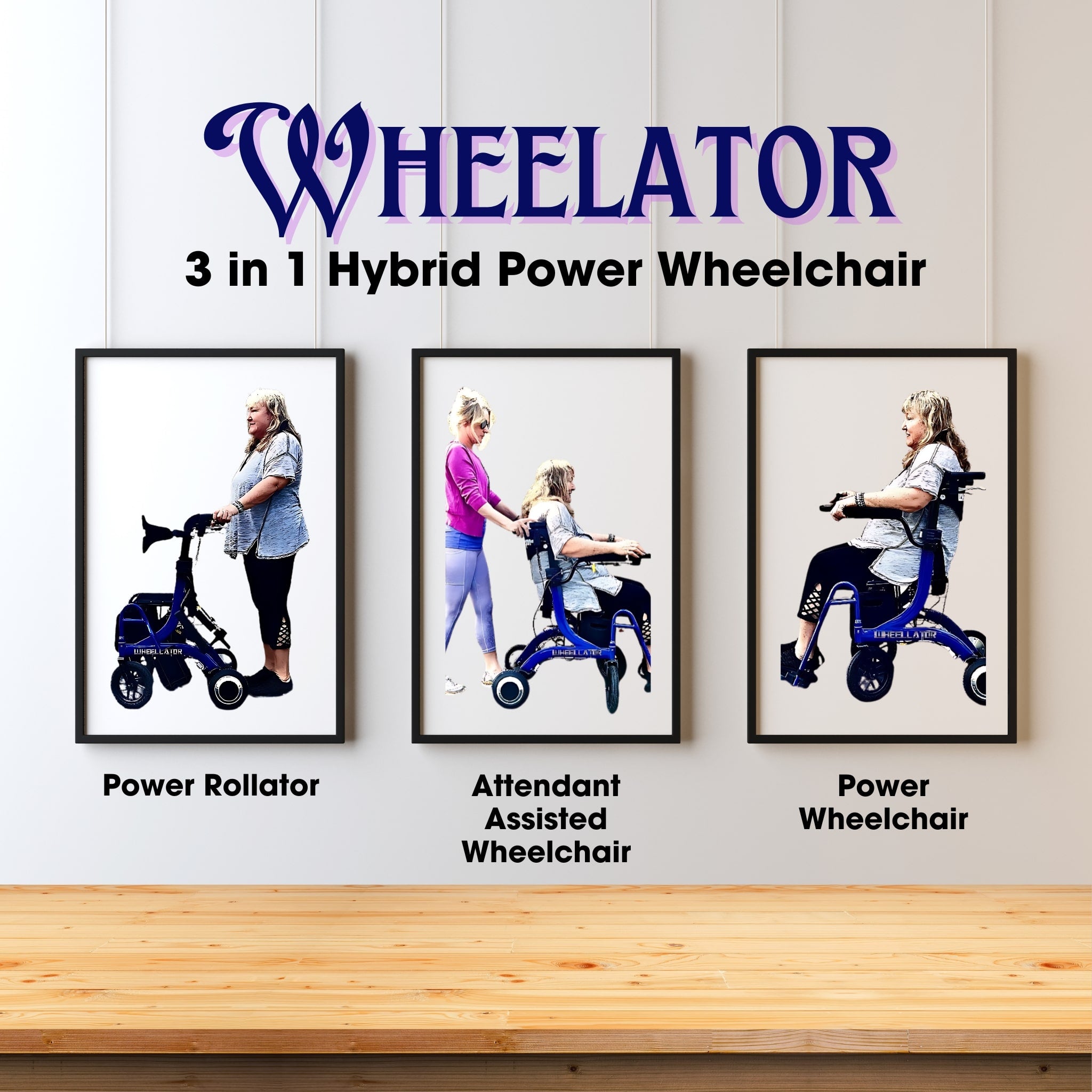 Wheelator 3 in 1 Hybrid Power Wheelchair