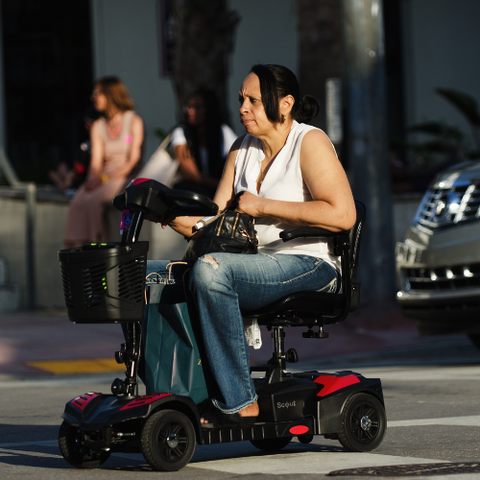 Person On Mobility Scooter