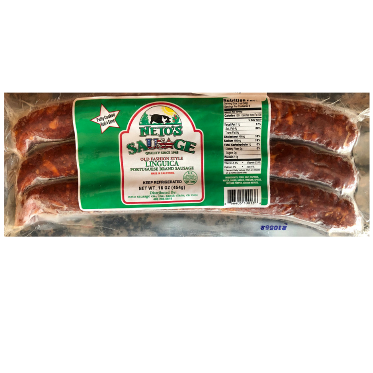 Calories in Silva Linguica Portuguese Sausage and Nutrition Facts