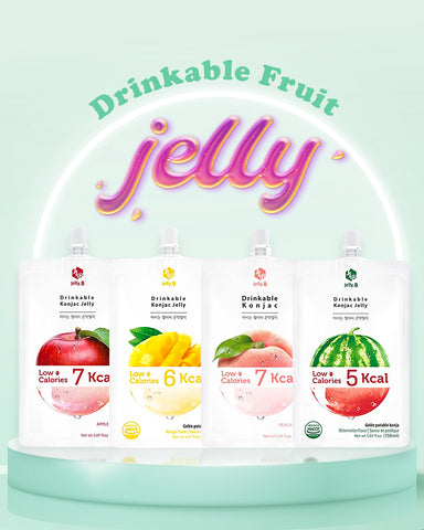 JellyB drinkable fruit jelly flavors