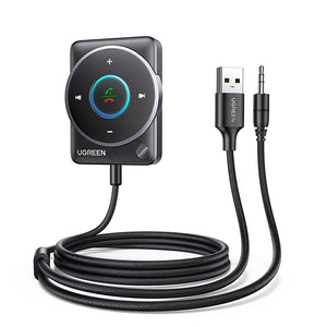 UGREEN Bluetooth 5.4 Car Receiver Adapter with Microphones and Noise Cancellation - Devicean