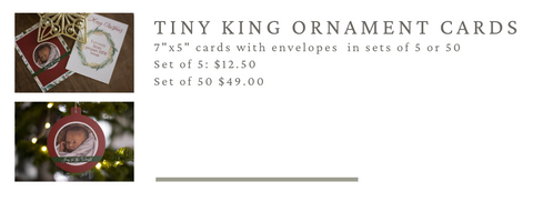 Tiny King Christmas Cards by Megan Schaugaard