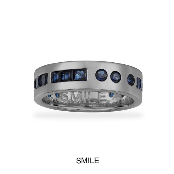 The SoloIst morse code band ring silver-