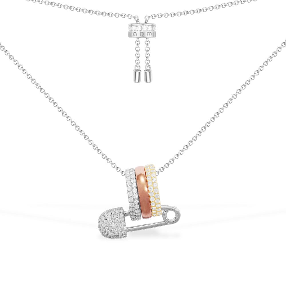 Paved Mini Lock Necklace – APM Monaco