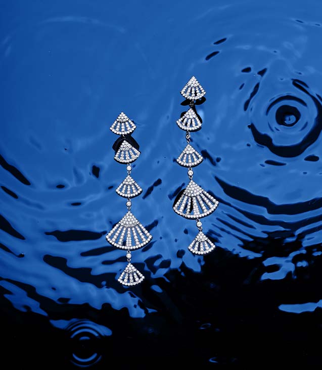 APM Monaco Long Flamenco Drop Earrings