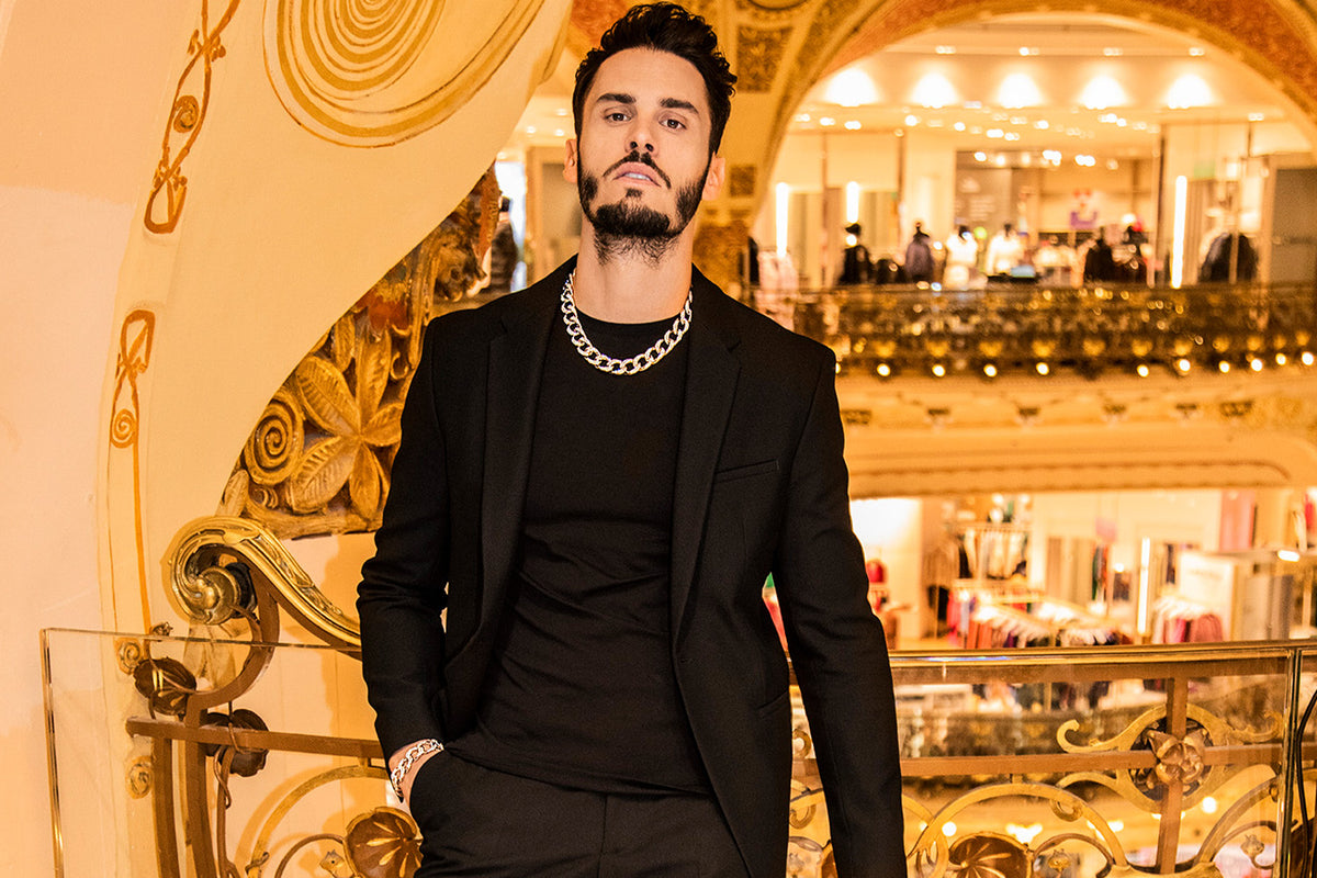 Baptiste Giabiconi wearing APM Monaco 