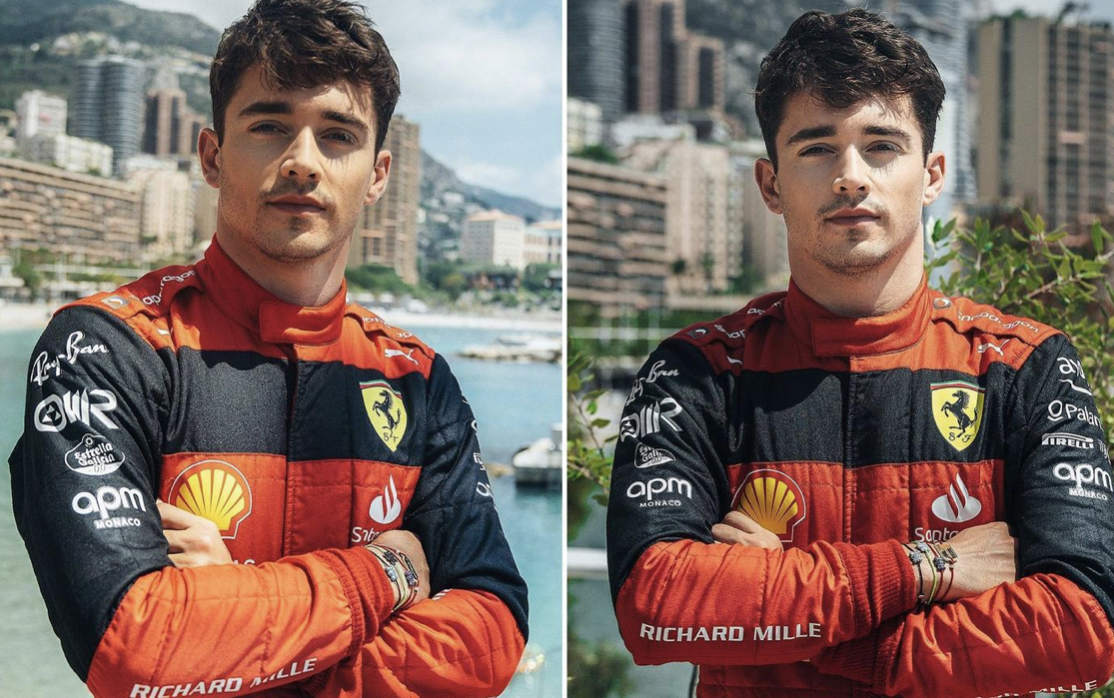Charles Leclerc wearing APM’s Collection Yummy