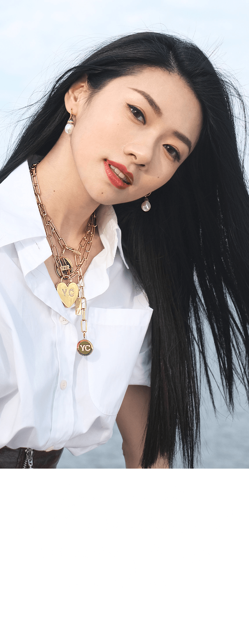 Yvonne Ching wearing APM Monaco jewelry
