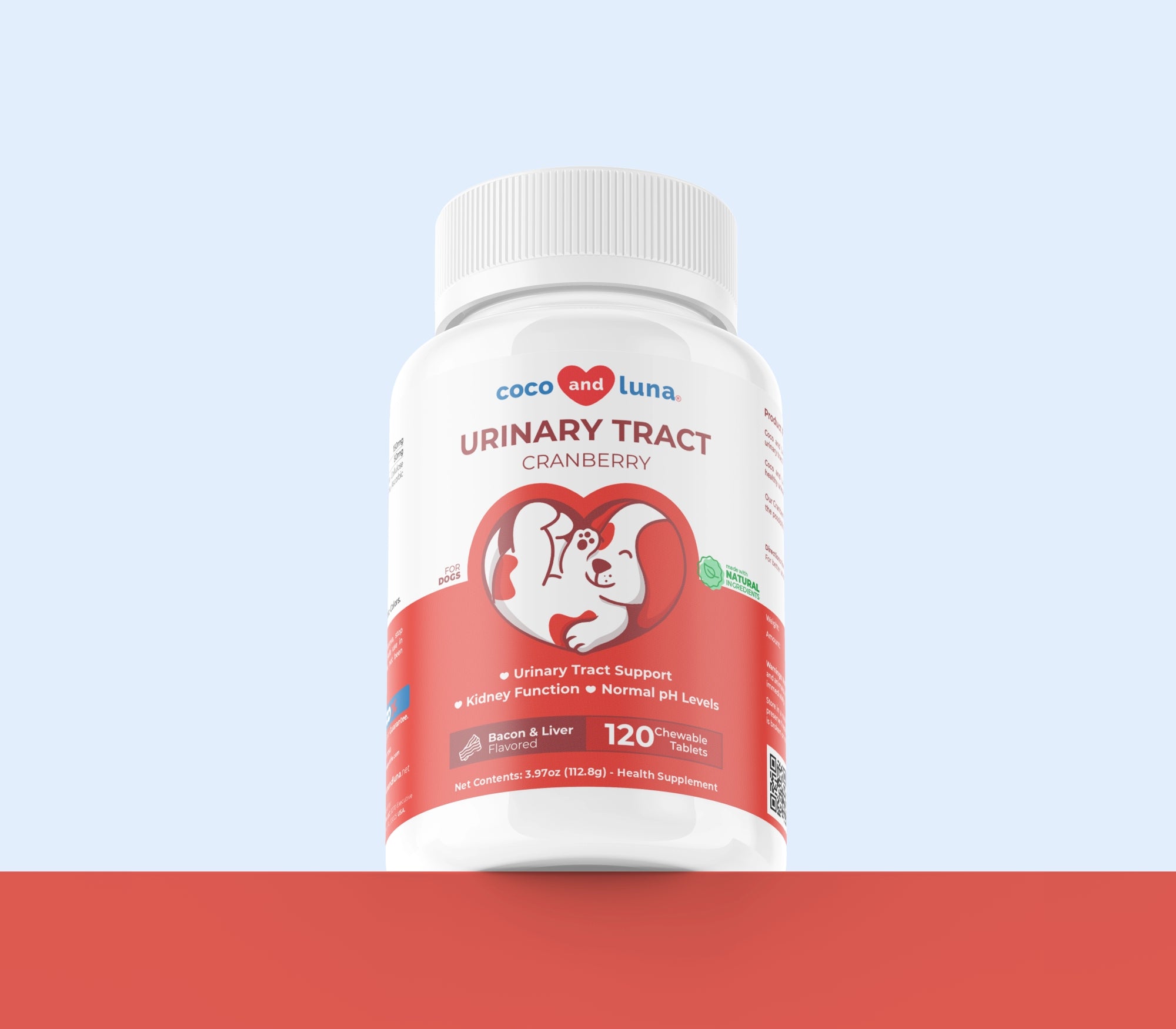 Urinary Tract Support for Dogs - 120 Chewable Tablets