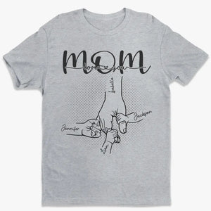 A Mother's Love Is Forever & Always - Family Personalized Custom Unisex T-shirt, Hoodie, Sweatshirt - Mother's Day, Gift For Mom, Grandma - Doptika