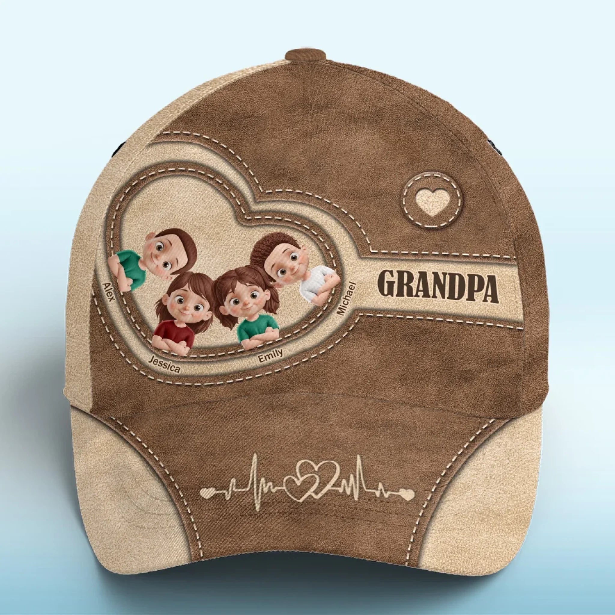 Unbreakable Family Bond - Family Personalized Custom Hat, All Over Print Classic Cap - Gift For Family Members