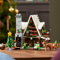 A cheerful Christmas creation Step into the world of the elves and experience the true Christmas feeling. This model building set with waffles, presents and sleigh rides is packed with your favorite Christmas traditions. You will find a Christmas tree full of decorations, various presents and a computer to keep track of who has been nice and naughty this year. With the telescope, the elves can watch Santa Claus take off in his sleigh. A Christmas project just for you This Elf Clubhouse is part of a range of LEGO model building sets for adults who love ingenious designs and detailed scenes. The model is of course also a great Christmas gift for a loved one.