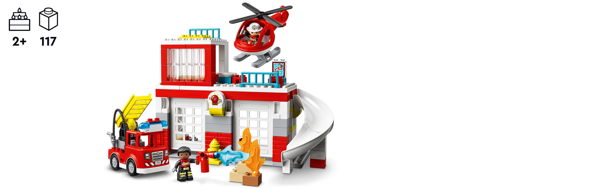 LEGO 10970 Brandweer kazerne met helikopter DUPLO