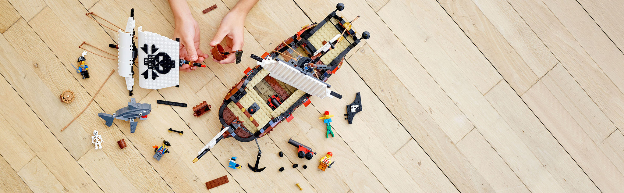 LEGO 31109 Piratenschiff, Piratengasthaus oder Totenkopfinsel