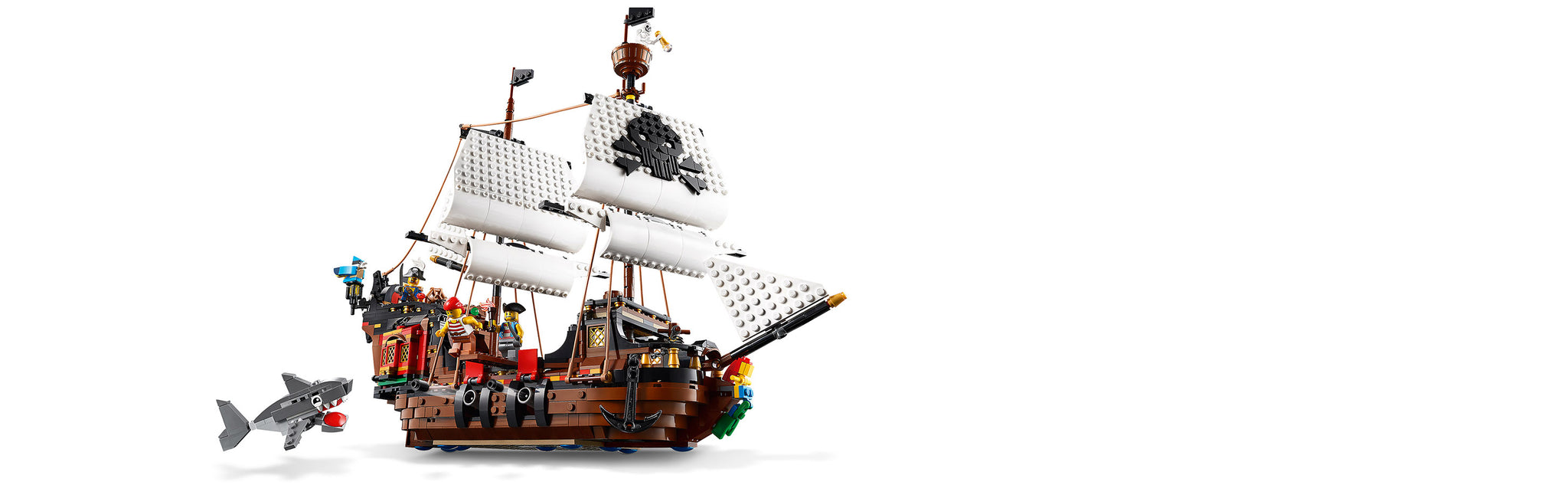 LEGO 31109 Piraten schip, piraten herberg of schedel eiland