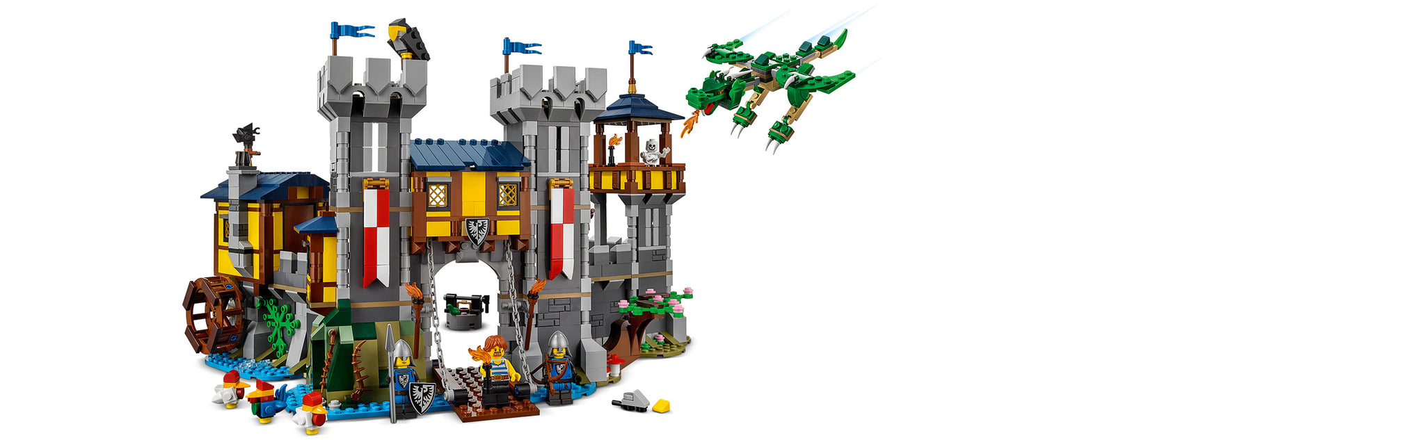 LEGO 31120 Middeleeuws kasteel, kasteeltoren of middeleeuwse markt
