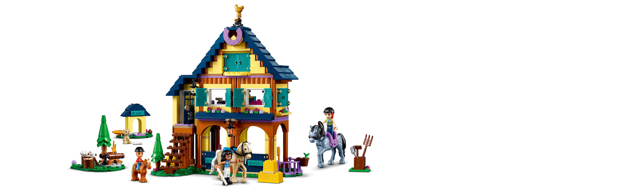 LEGO 41683 Horse riding base in the forest Riding school