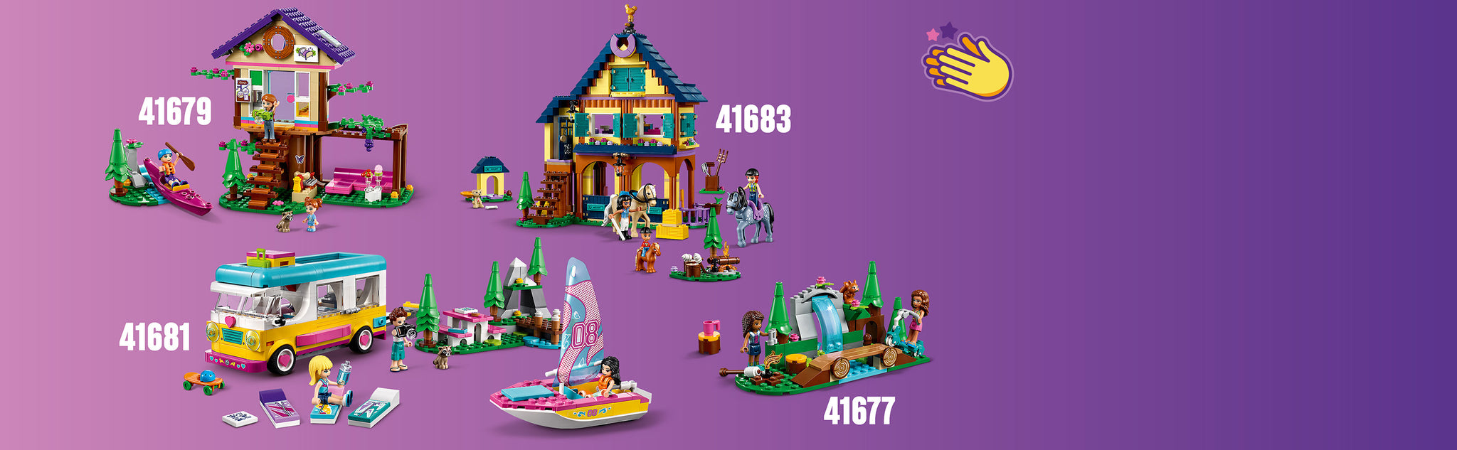 LEGO 41683 Reitbasis im Wald Reitschule