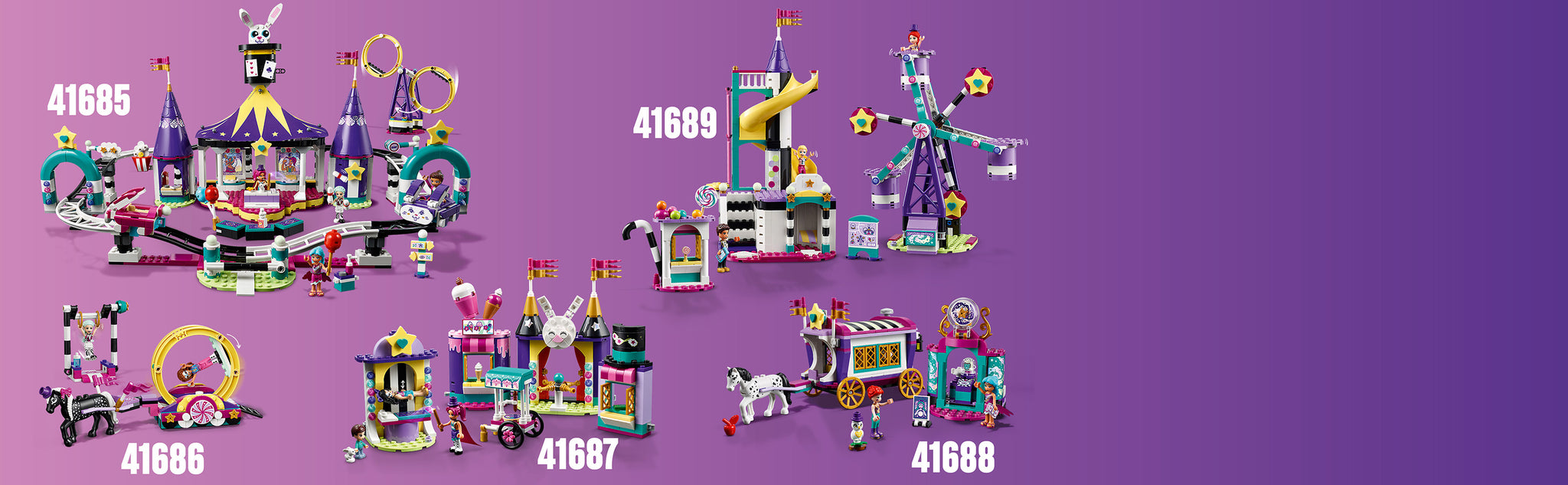 LEGO 41689 Riesenrad mit Rutsche für den Jahrmarkt