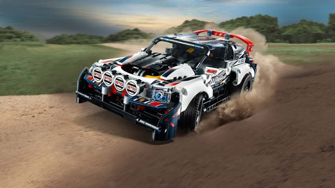 Sehen Sie sich das LEGO 42109 Technisches Rallyeauto von Top Gear an