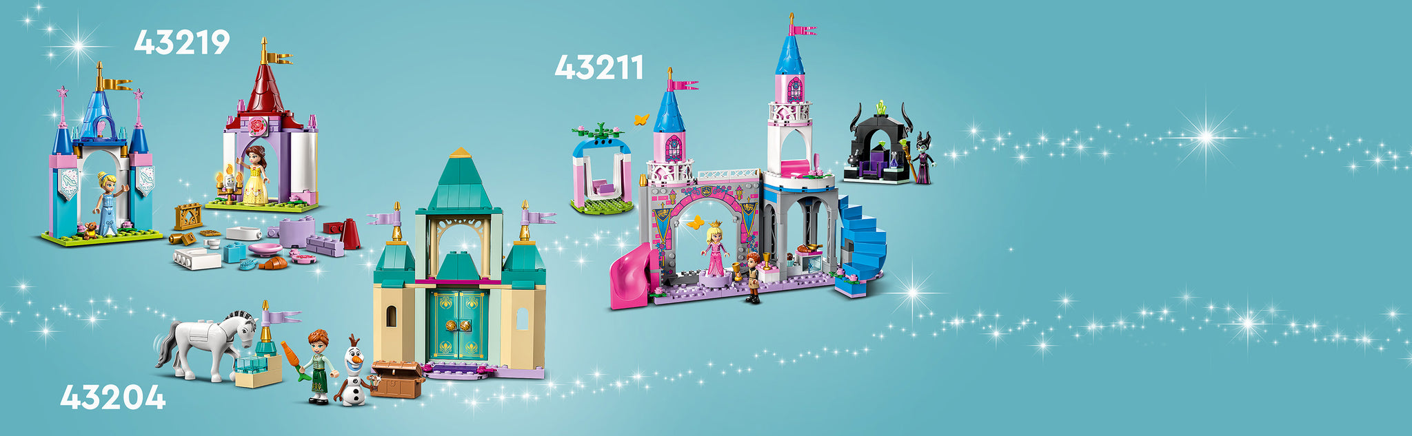 LEGO 43219 Disney Princess Kreative Schlösser