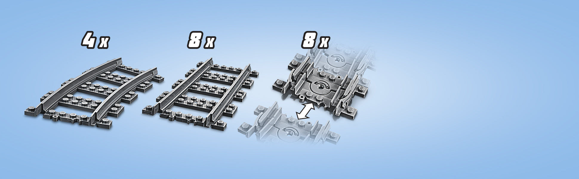 LEGO 60205 Trains straight and curved rails