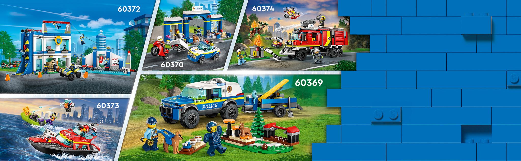 LEGO 60369 Mobile Police Dog Training Kids and dog lovers aged 5 and up will love this LEGO® City Mobile Police Dog Training (60369) playset. The set is packed with inspiration for imaginative play and includes an all-terrain vehicle, trailer and 3 dog play equipment: a see-saw, obstacle and stepping feet. Add the police officers and the figures of an adult dog and a puppy and the fun can begin. An engaging build and play experience Includes simple printed building instructions with pictures and the LEGO Builder app – a digital building companion with intuitive zoom and rotate functions that let kids see their model from all sides as they build. The creative world of LEGO City LEGO City Police playsets give kids a fun build and play experience with detailed buildings, realistic vehicles and characters that encourage imaginative role play.