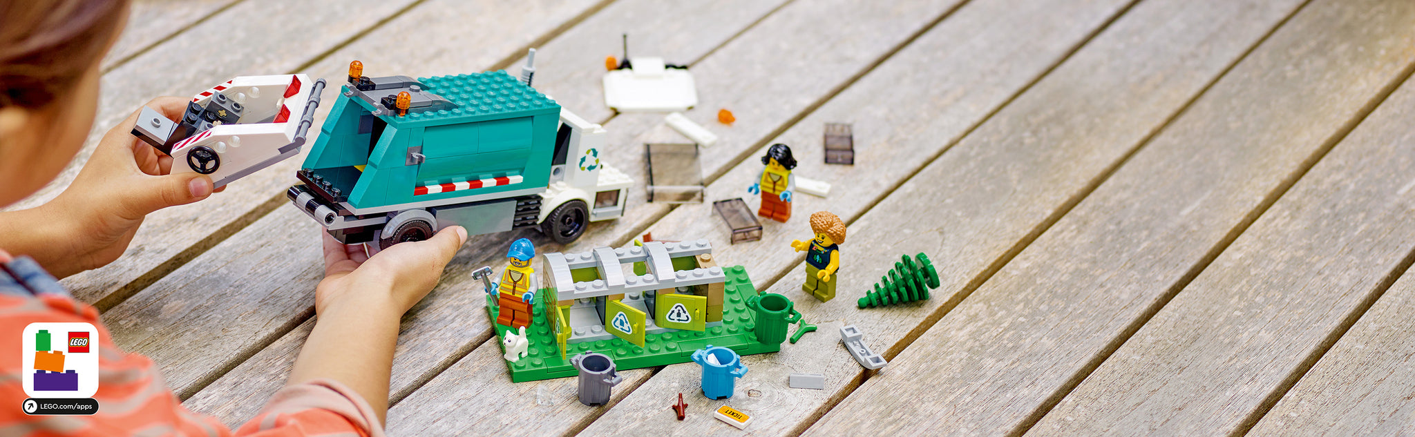 LEGO 60386 Recycle vrachtwagen