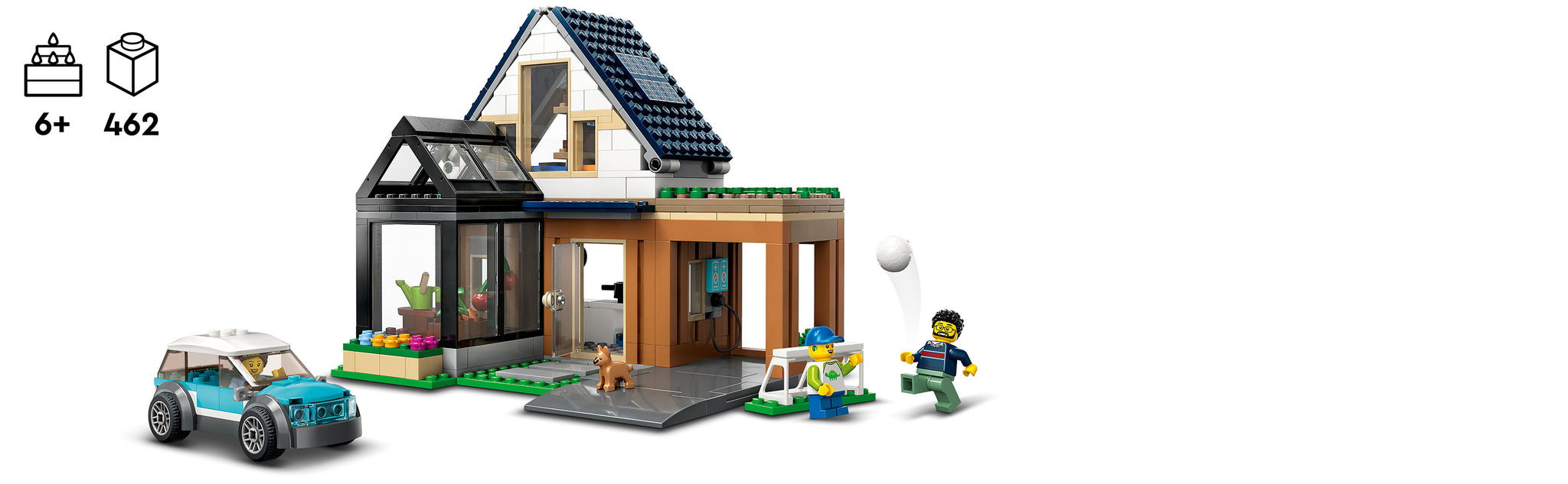 LEGO 60398 Einfamilienhaus und Elektroauto