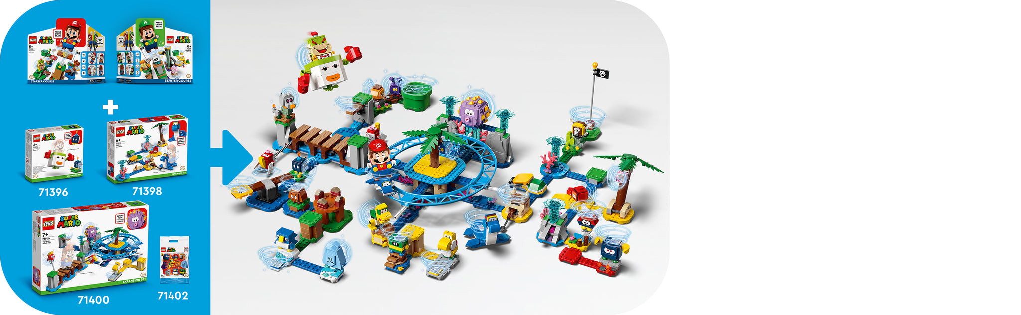 LEGO 71400 Uitbreidingsset: Reuzen-Urchins strandattractie