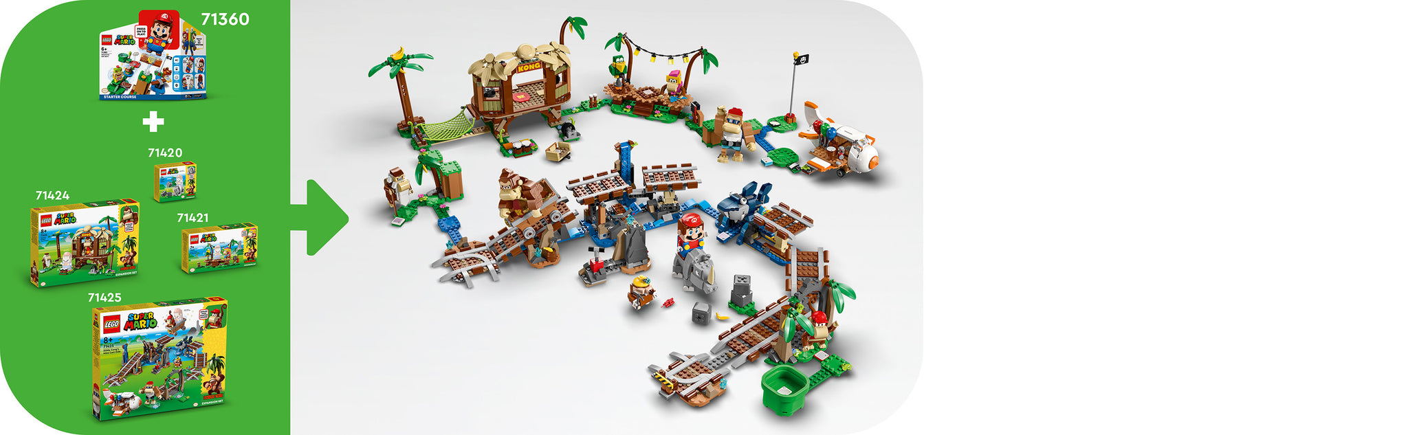 LEGO 71425 Uitbreidingsset: Diddy Kongs mijnwagenrit