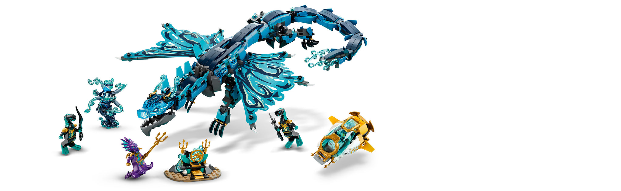 LEGO 71754 Waterdraak blauw