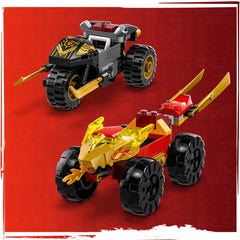 LEGO 71789 Kai en Ras' duel tussen auto en motor