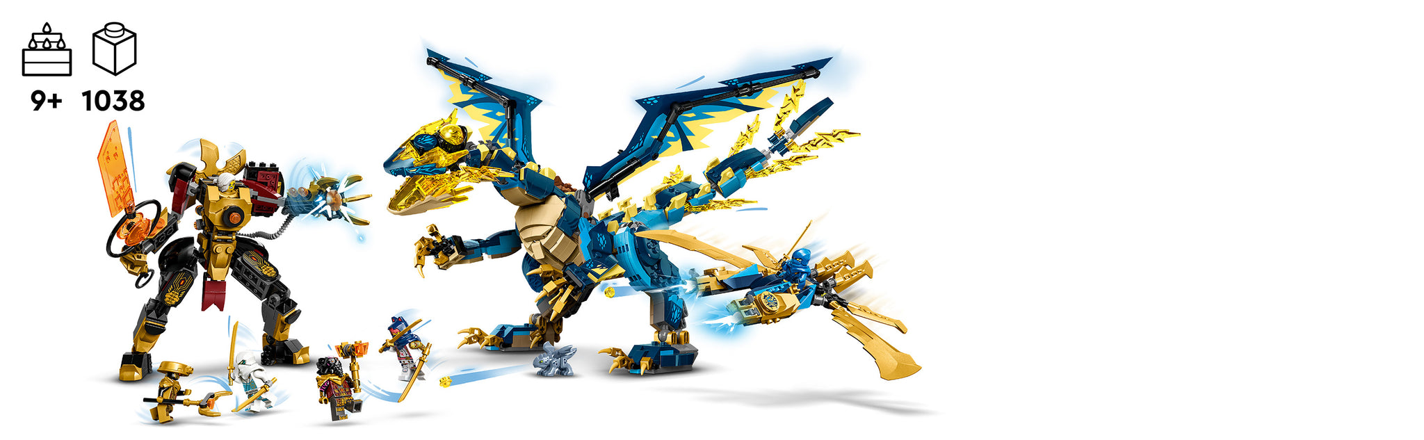 LEGO 71796 Element Dragon vs. the Empress's mech