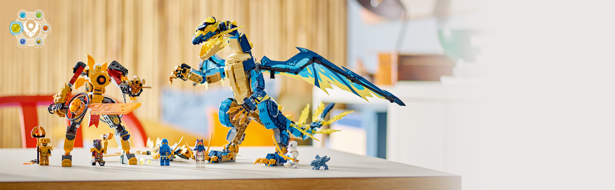 LEGO 71796 Element Dragon vs. the Empress's mech