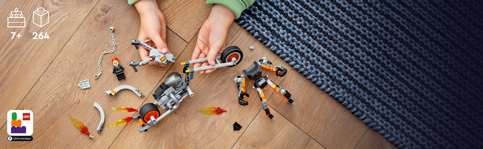 LEGO 76245 Ghost Rider Mech & motor