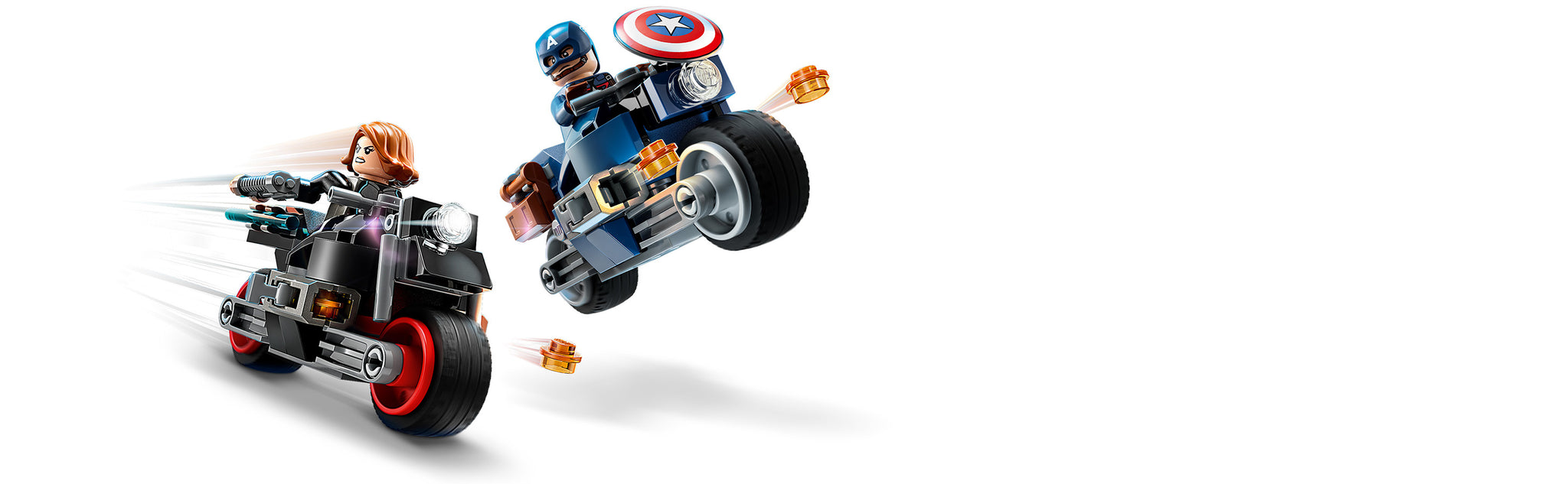 LEGO 76260 Black Widow und Captain America Motorräder