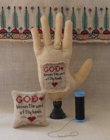 God Blesses The Work of Thy Hands Pincushion