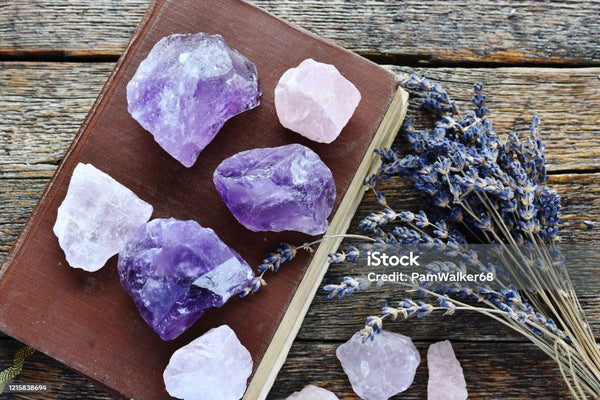 Amethyst and Rose Quartz