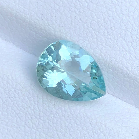 Faceted Ice Blue Aquamarine