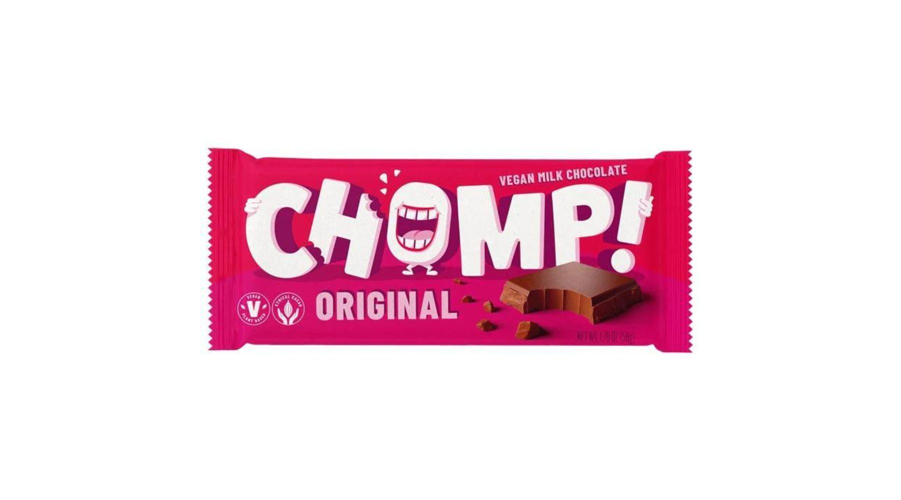 Chomp! - Vegan Milk Chocolate, 50g Assorted Flavours