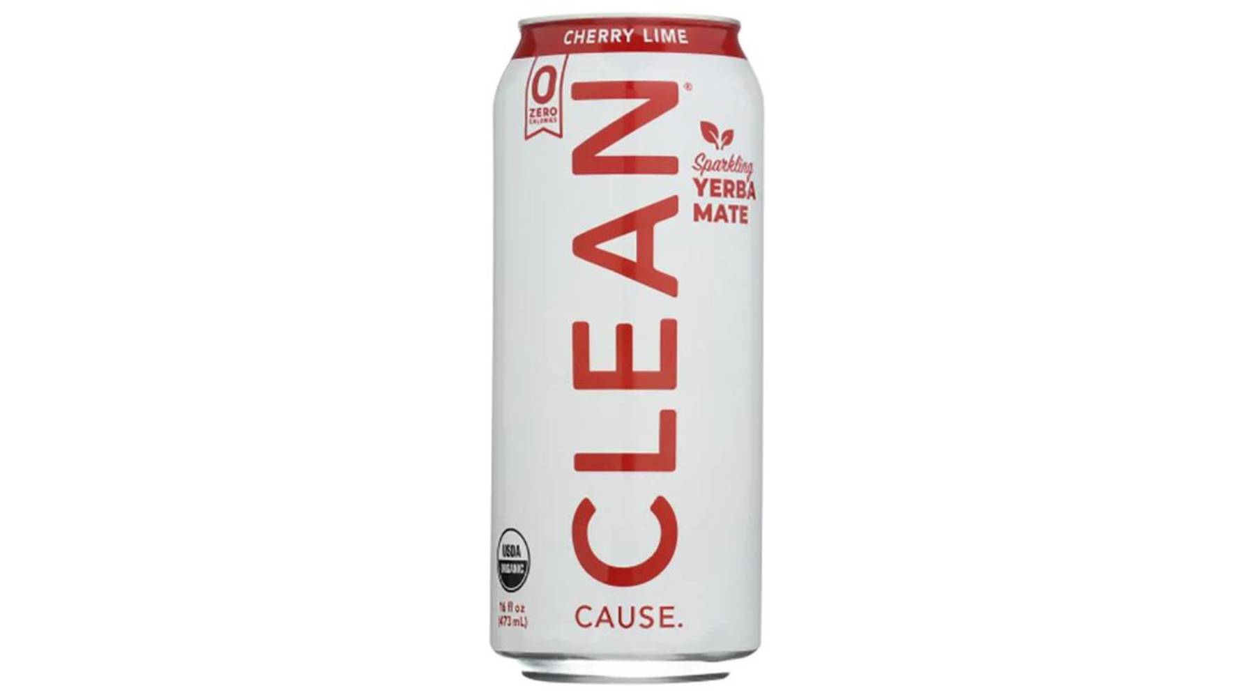 Clean Cause – Yerba Mate Cherry Lime Zero Calorie, 16 oz